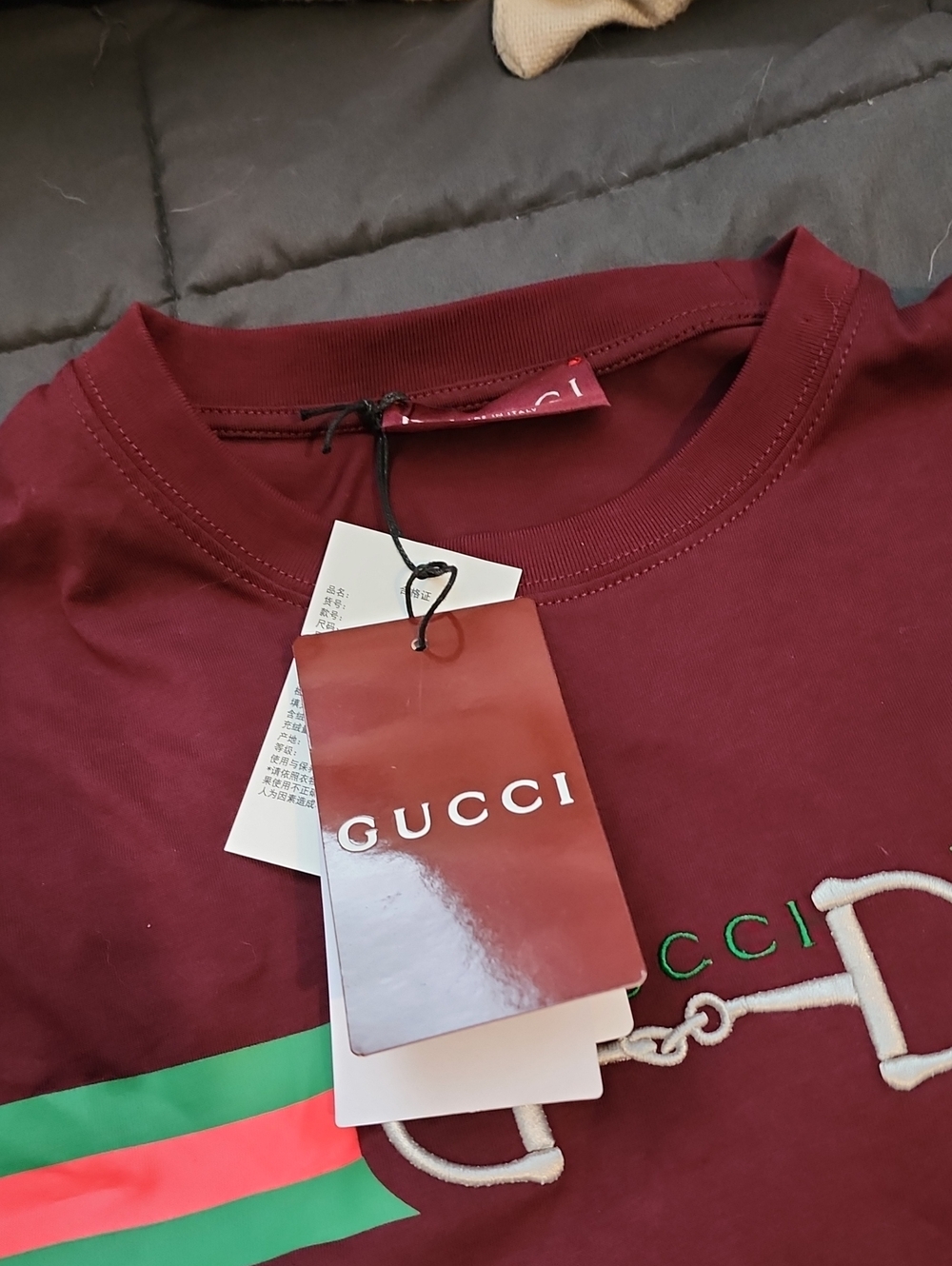 Authentic Gucci Maroon Shirt Size Small - Picture 2 of 4